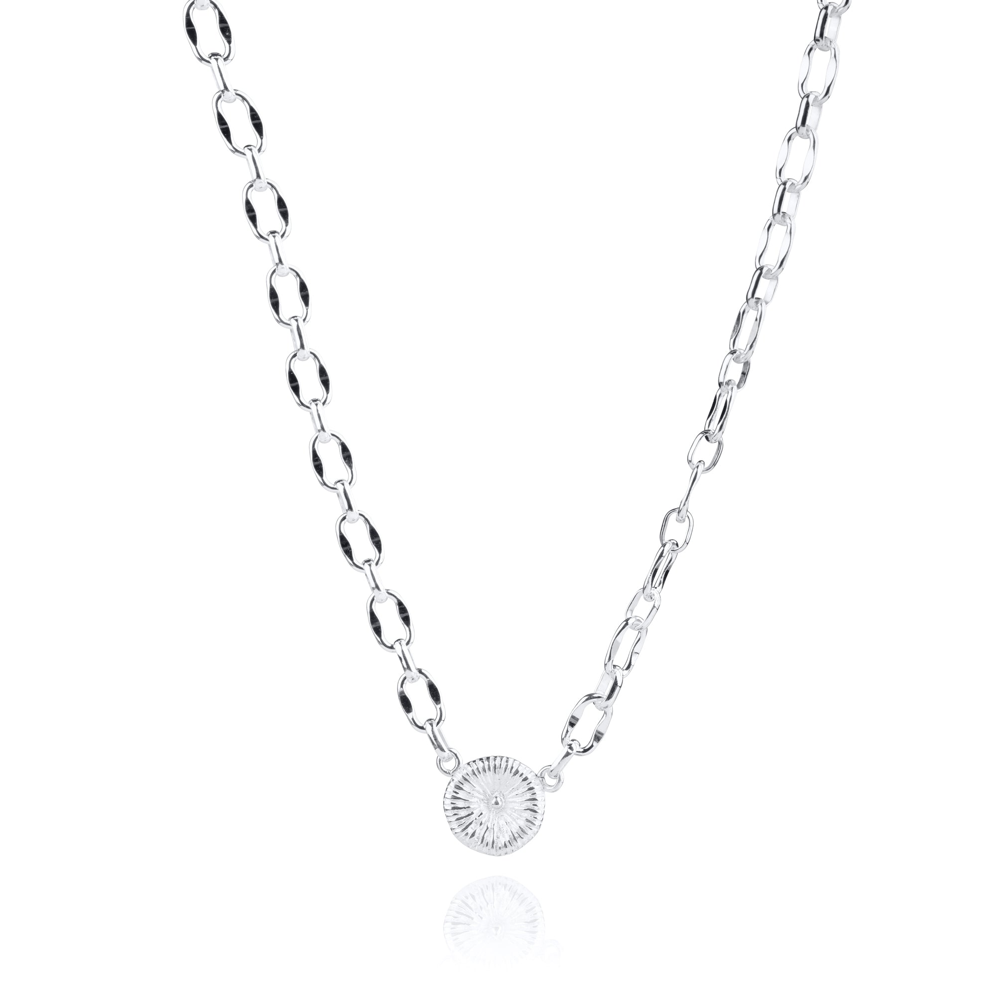 Knopfkoralle - Halskette grobe Kette