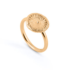 Knopf Koralle groß - Ring