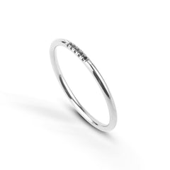 Leilu – schwarzer Diamant – 18k Goldring