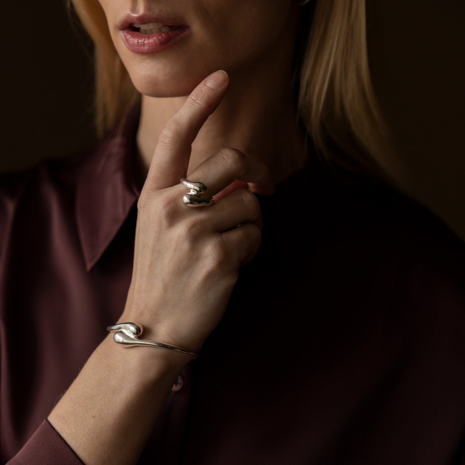 Got Your Back - Stelzenarmband groß, Silber