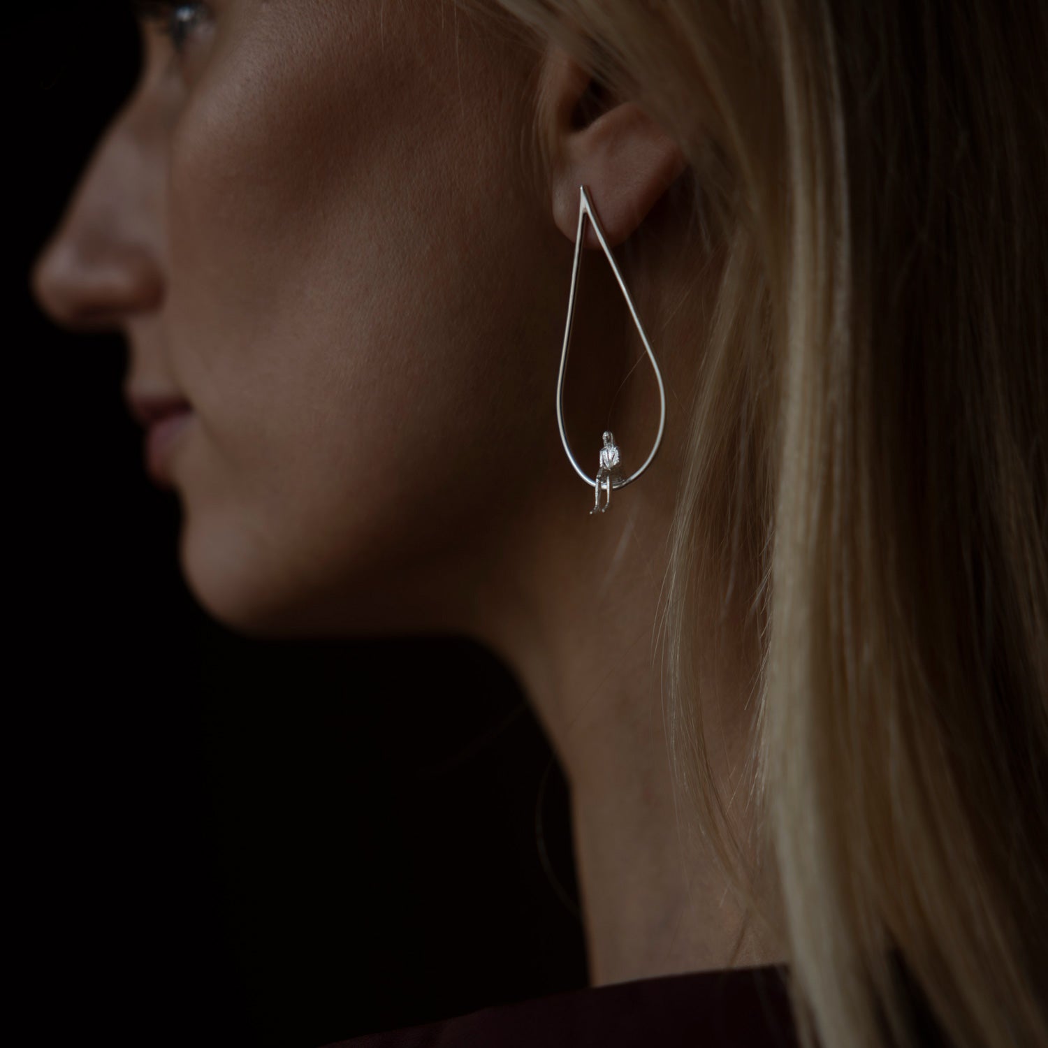 Egentid – Tropfenförmiger Ohrring