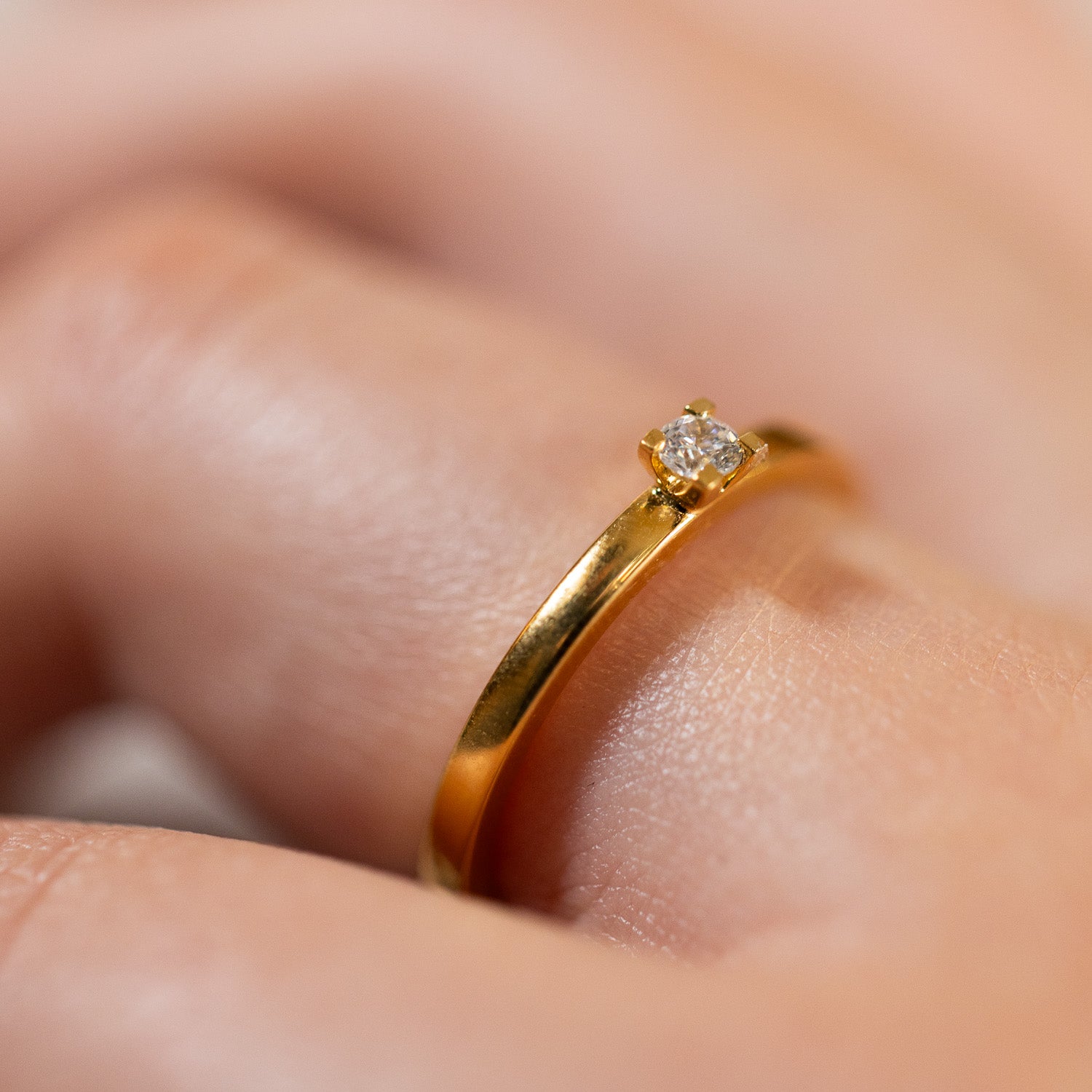 Eksta 0,10 ct – Solitär-Ring