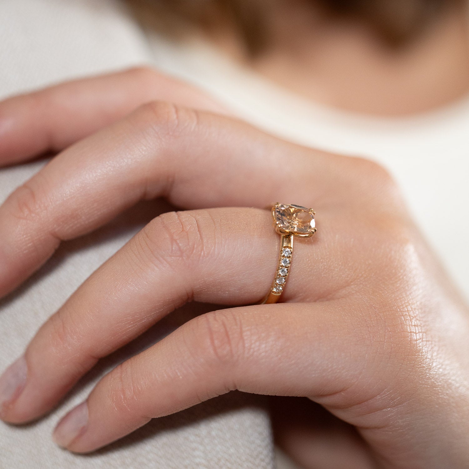 Aurora – Morganit-Ring
