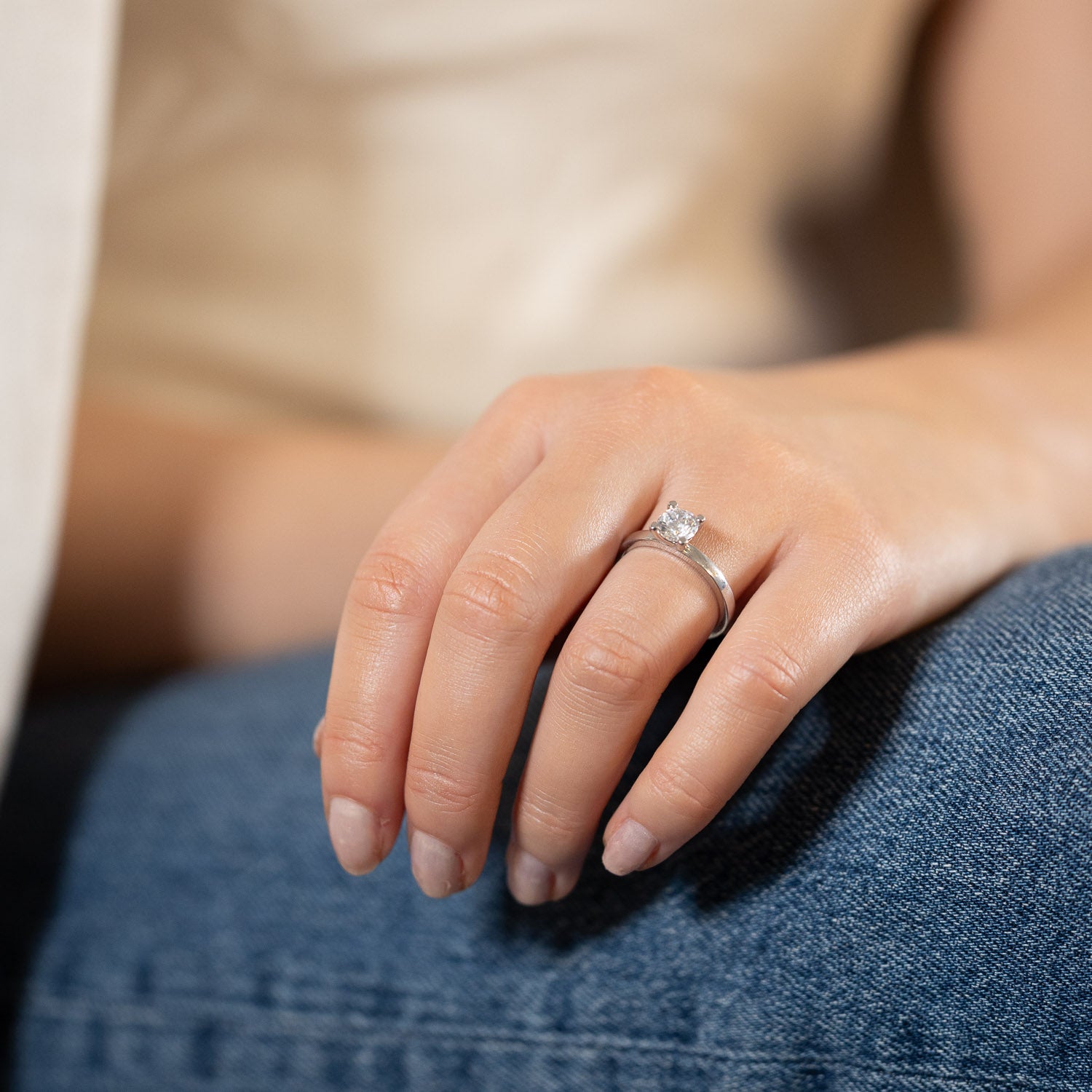 Karlsö 1 ct – zeitloser Solitär-Ring