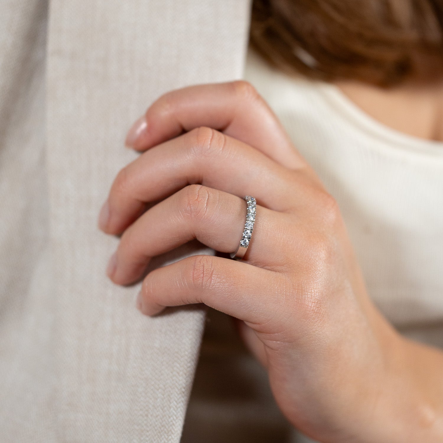Strandpromenaden-Ring (9 x 0,09 ct)