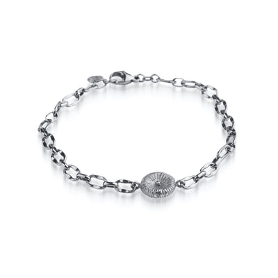 Knopfkoralle - Armband grobe Kette