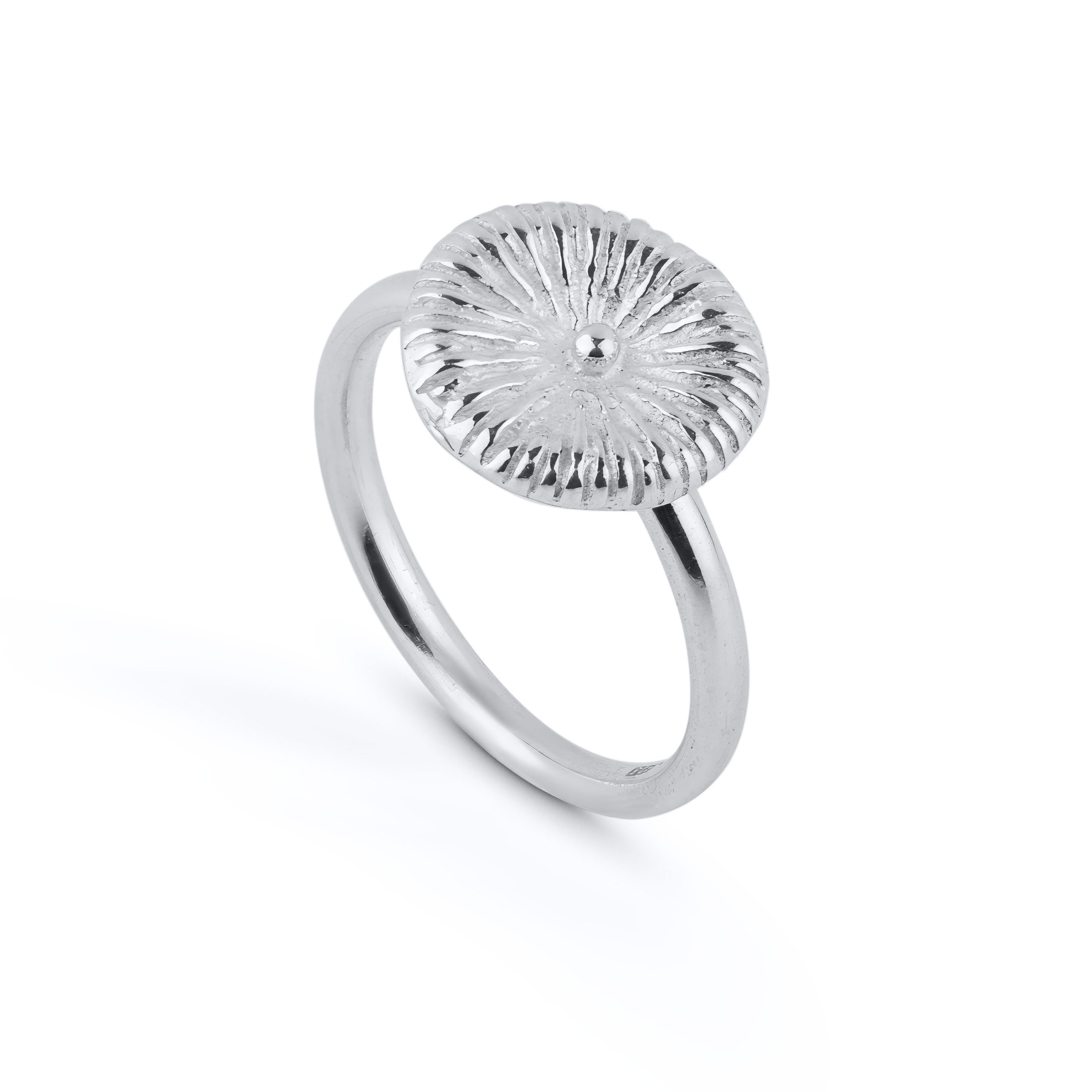 Knopf Koralle groß - Ring