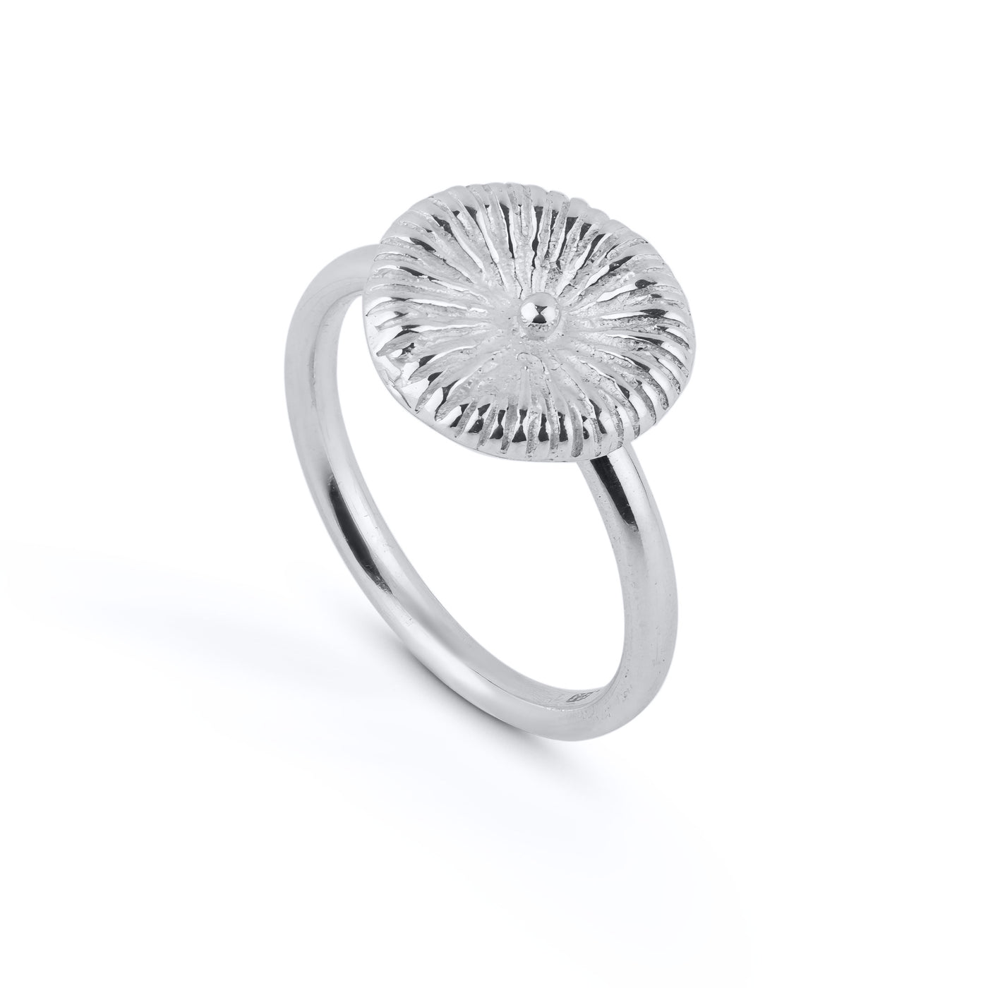 Knopf Koralle groß - Ring