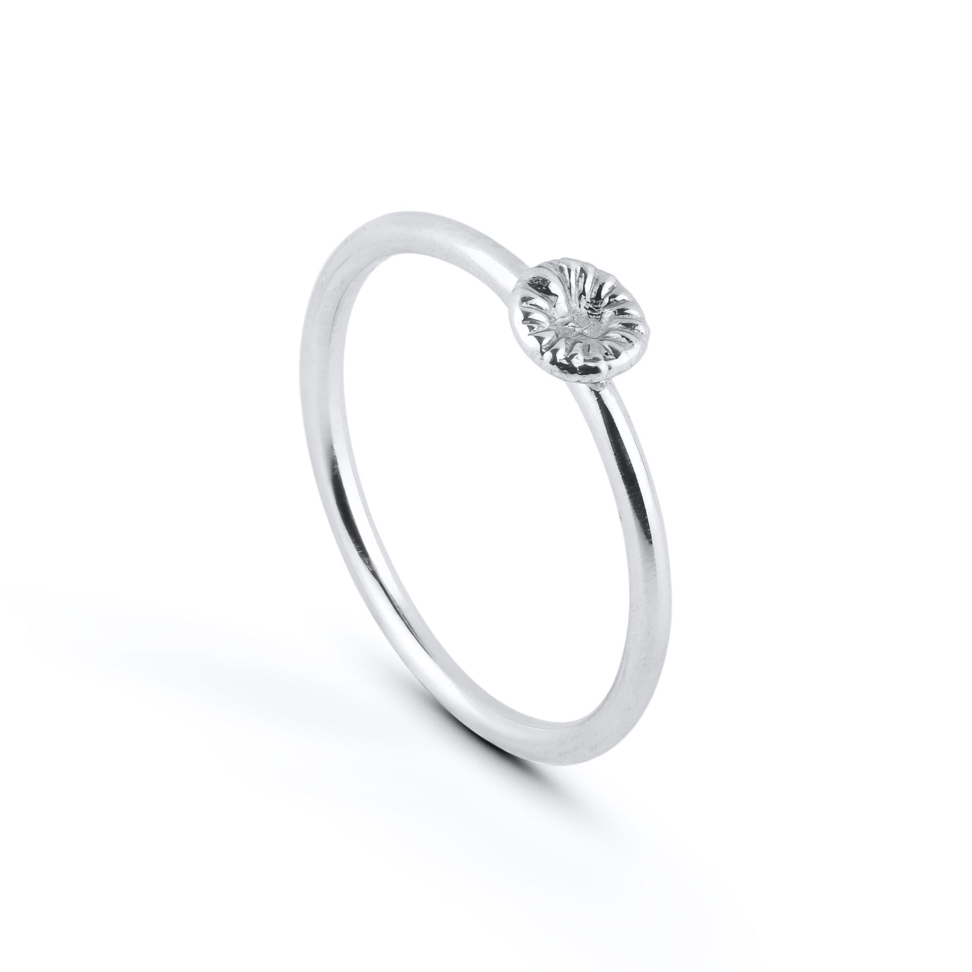 Knopf Koralle klein - Ring