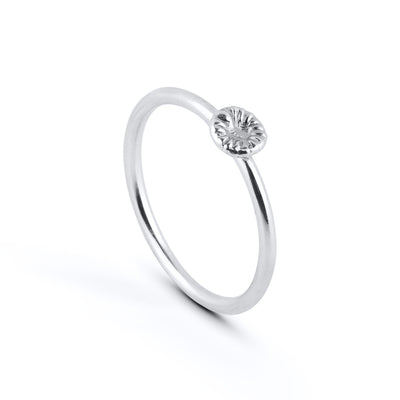 Knopf Koralle klein - Ring