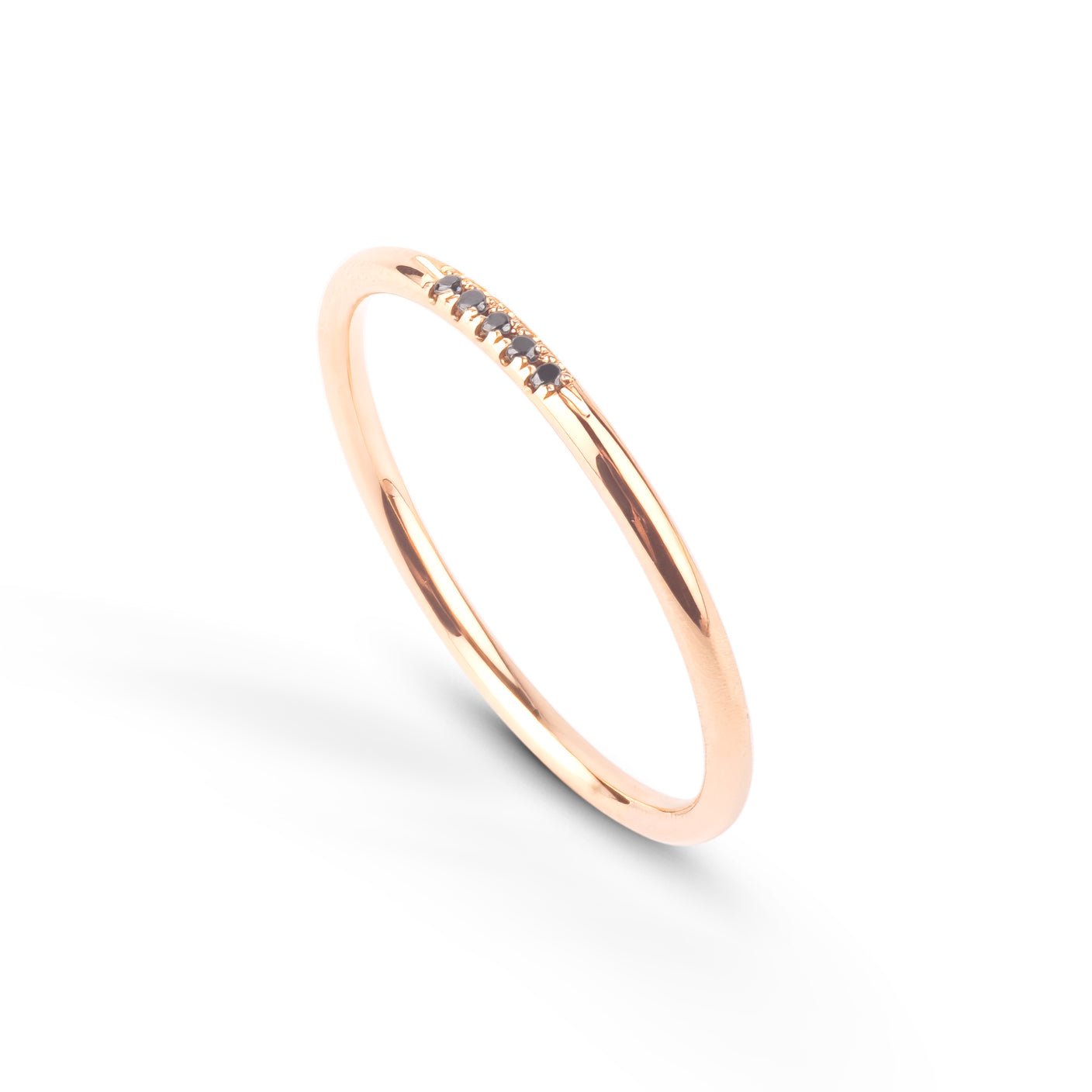 Leilu Ring 5 Steine ​​- 18 Karat Gold
