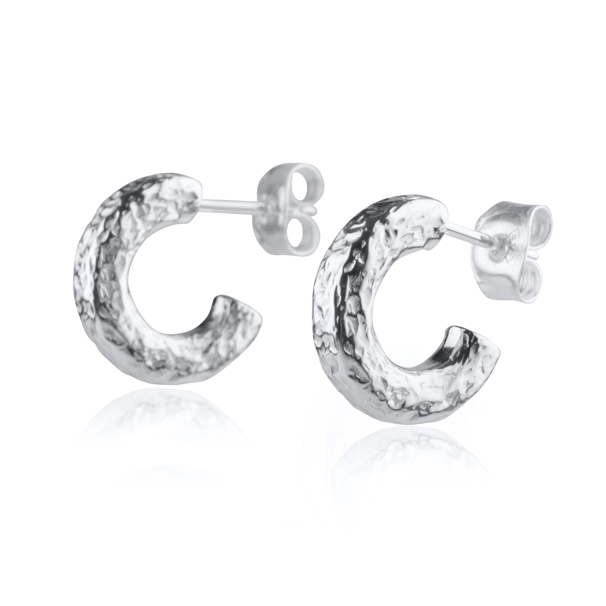 KARG - Silver örhänge C-hoop liten