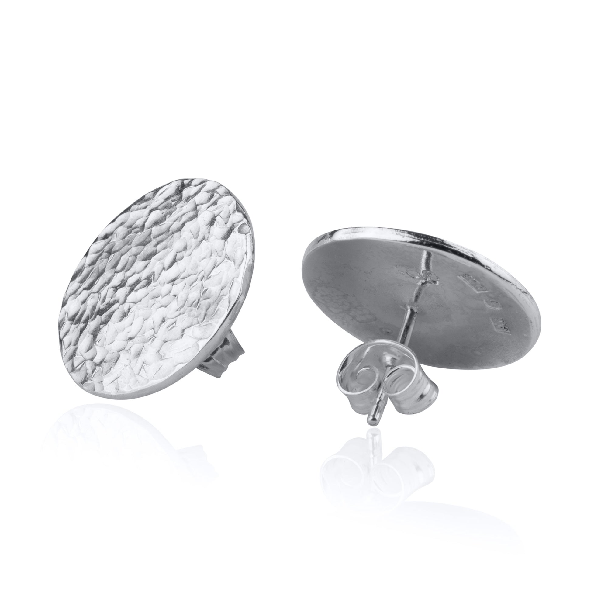 KARG - Silver örhänge studs stor, stilren och modern