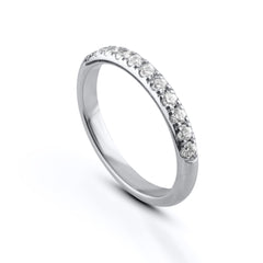 Vitviken – 11 x 0,03 ct – Memoire-Ring