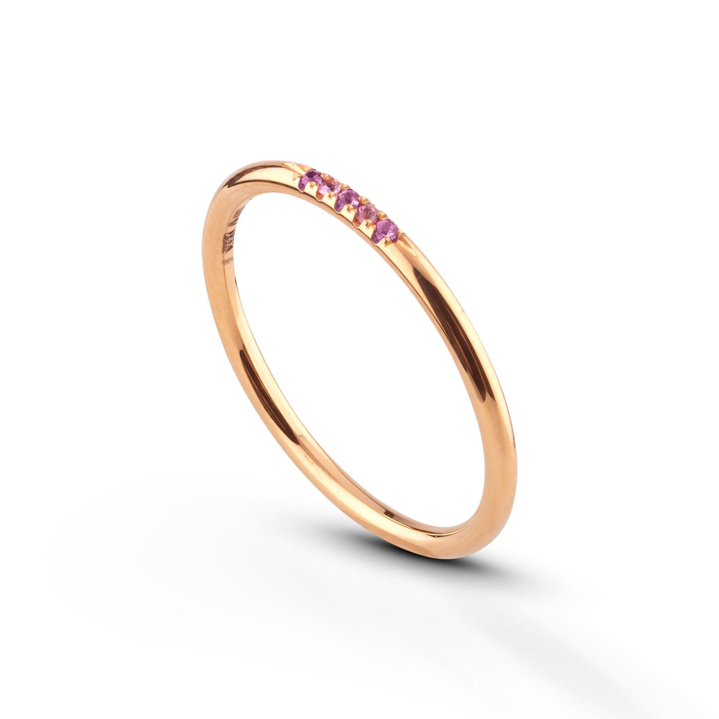 Leilu Ring 5 Steine ​​- 18 Karat Gold