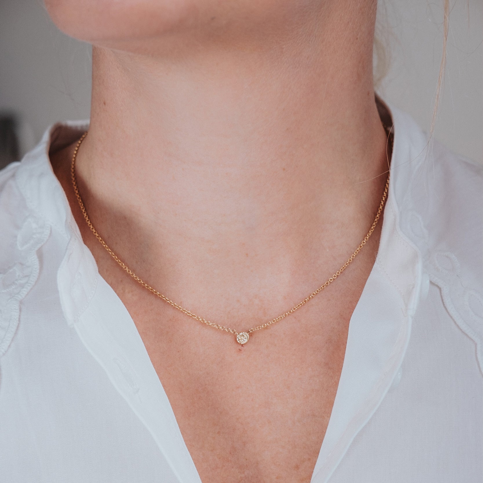 Knopfkoralle - Halskette klein