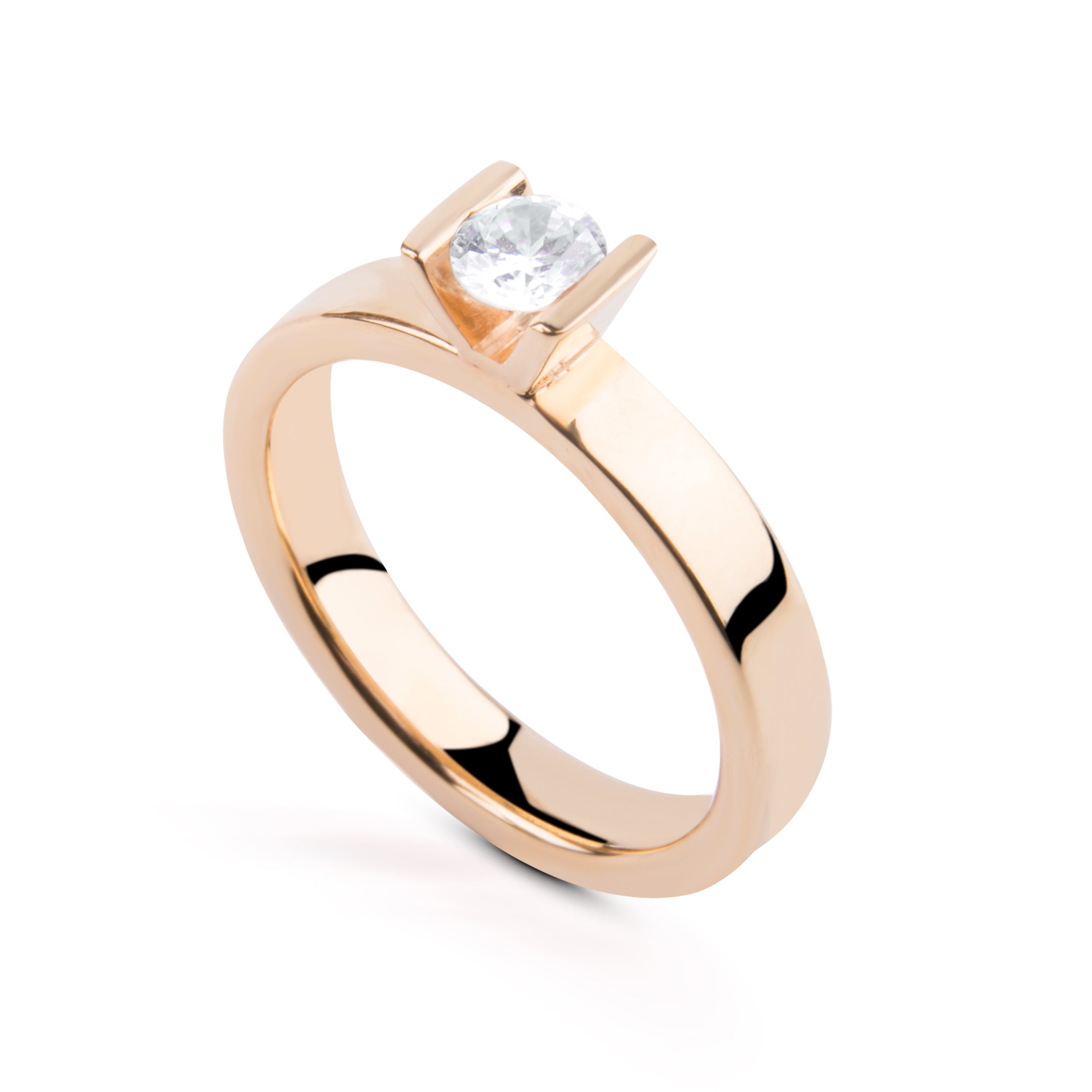 Axelsro 0.37ct solitärring i guld med diamant